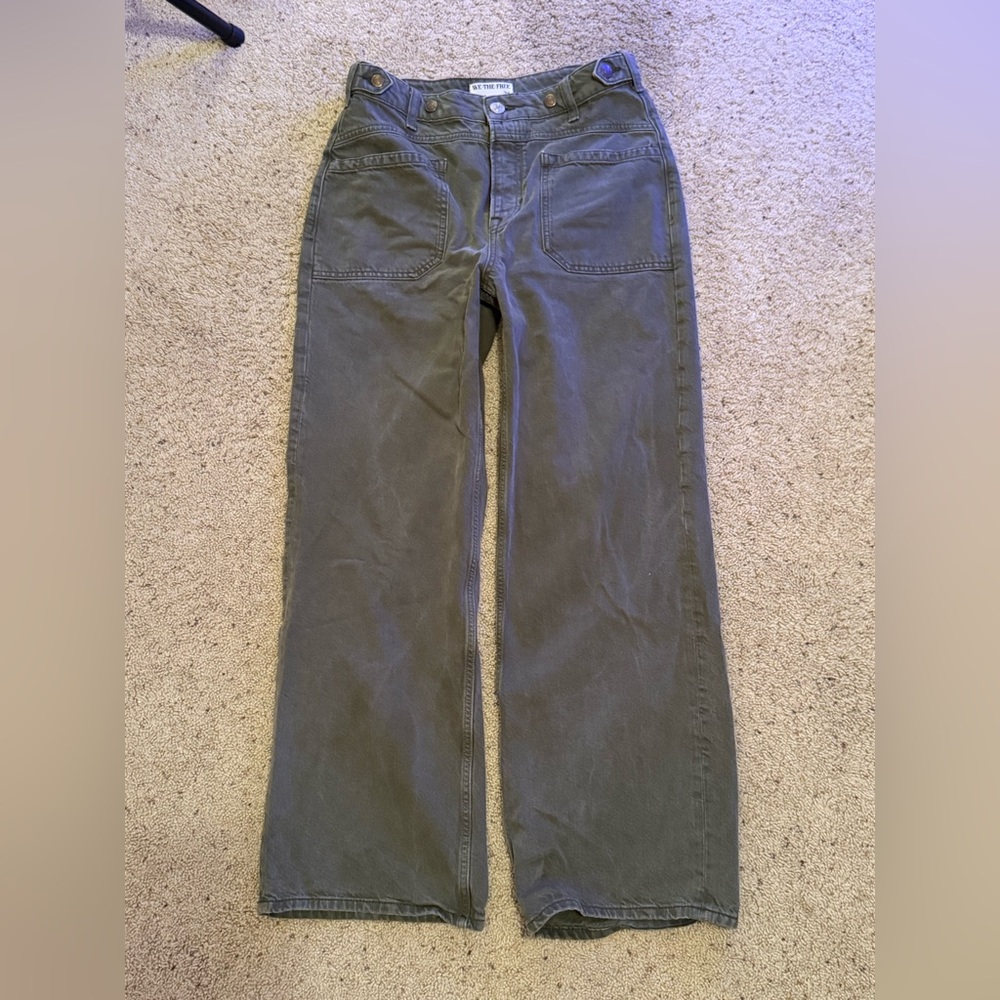 We The Free Palmer Cuffed Jeans (Green)